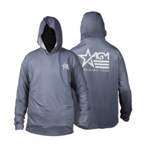 AGM Gray Hooded Sweatshirt
